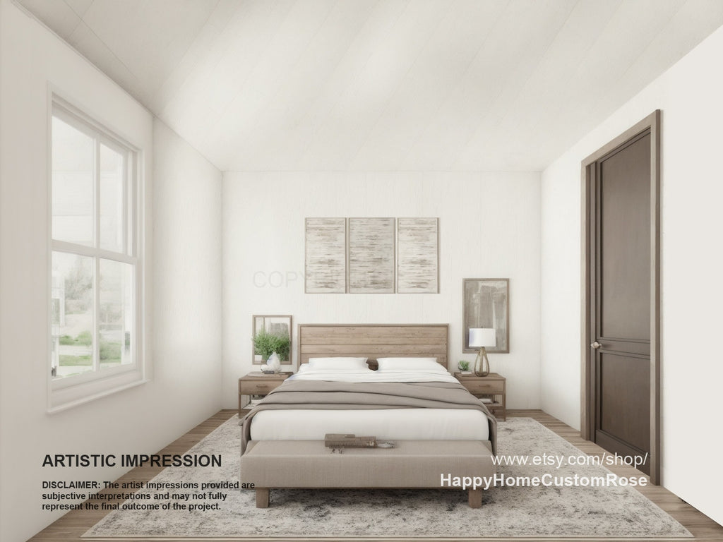 Great Oak Barn Barndominium Modern House Open Plan Design 68 x 38 - 3 Bed 2 Bath Garage Shop Barndo -  Drawings Blueprints