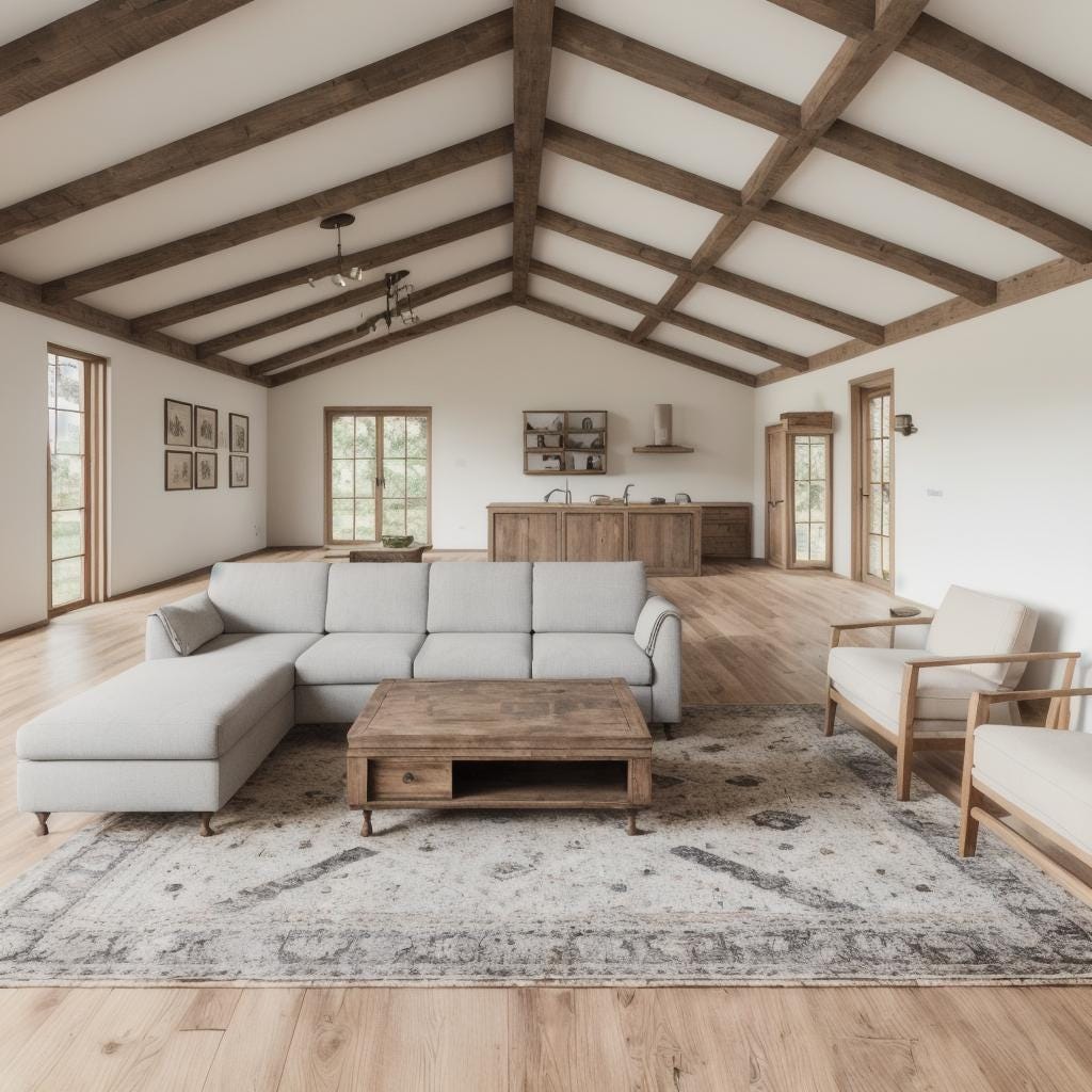 Rocky Ridge Barndominium Modern House Open Plan Design 84 x 40 - 3 Bed 2 Bath -  Drawings Blueprints