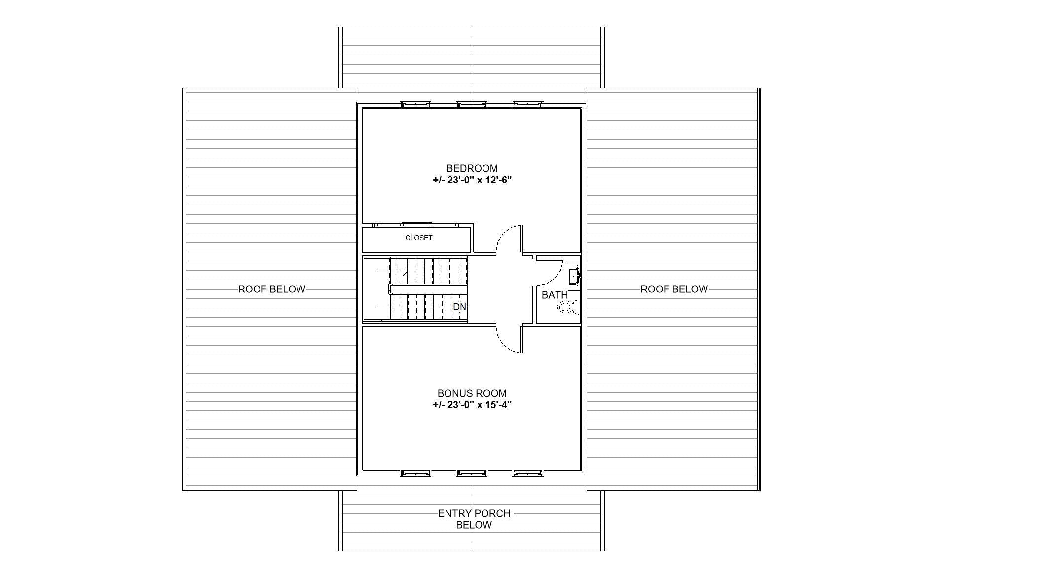 Hayloft Haven Two Story Monitor Style Barndrominium House Plans - Open Plan Design - 4 Bed 3.5 Bath - Drawings Blueprints