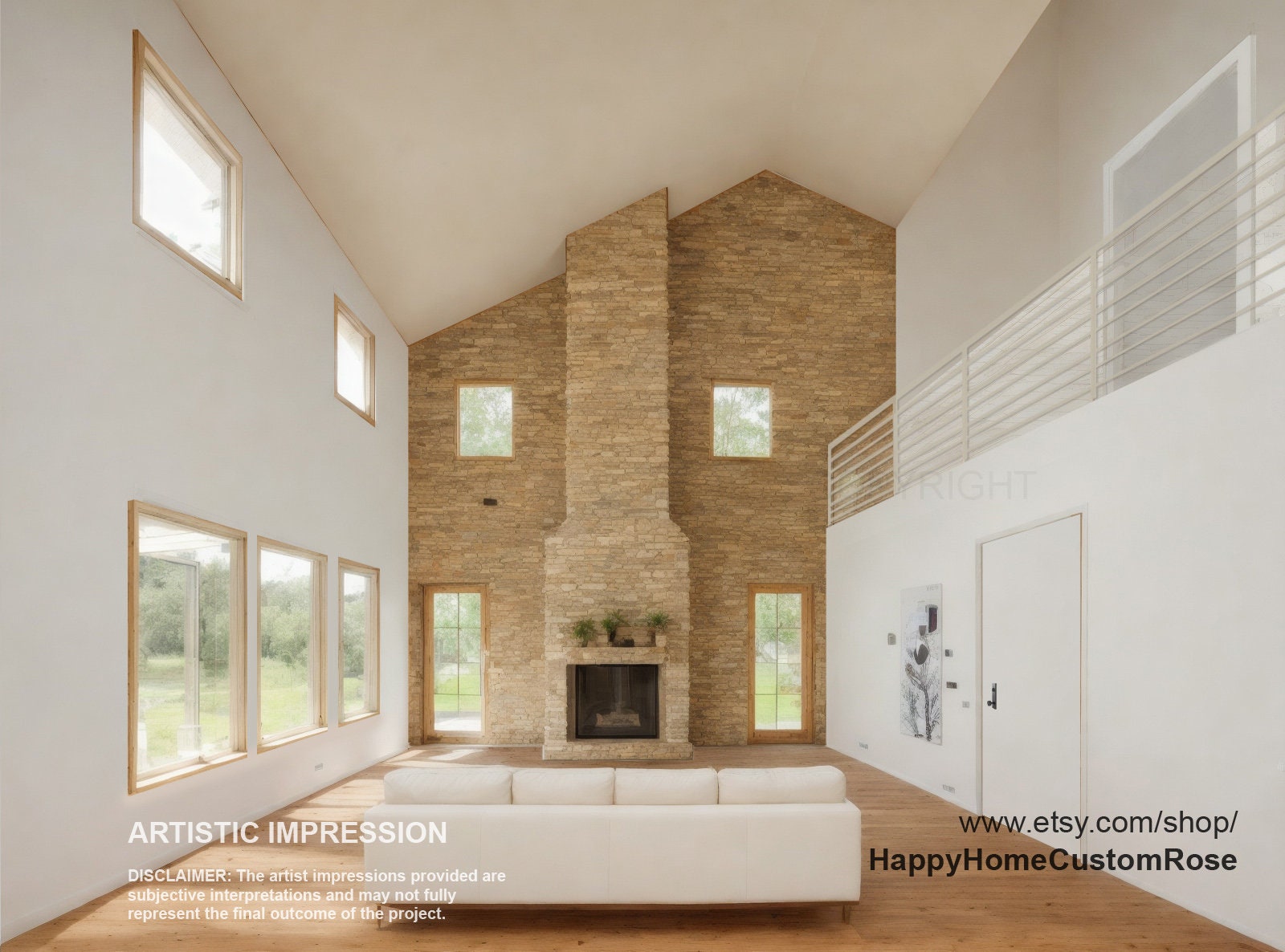 Farmhouse Barndo House Plan - 68x38, 3 Bed 3 Bath with 2-Car + RV Garage - Modern Blueprints