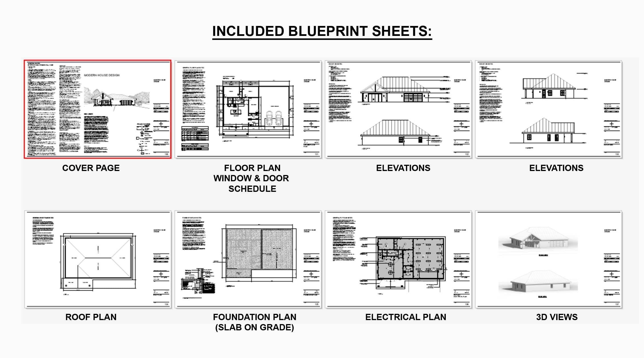 Great Ozark Homestead Barndominium - 40' x 65' House Plan Design - 2 Bed 1.5 Bath - Drawings Blueprints