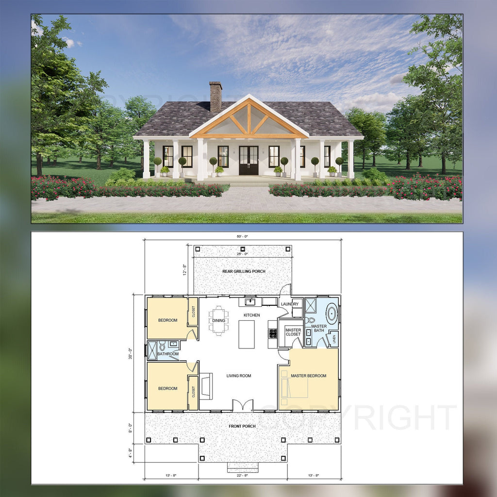 Cedar Springs Custom House Design - Modern Ranch Farmhouse - Custom Modification
