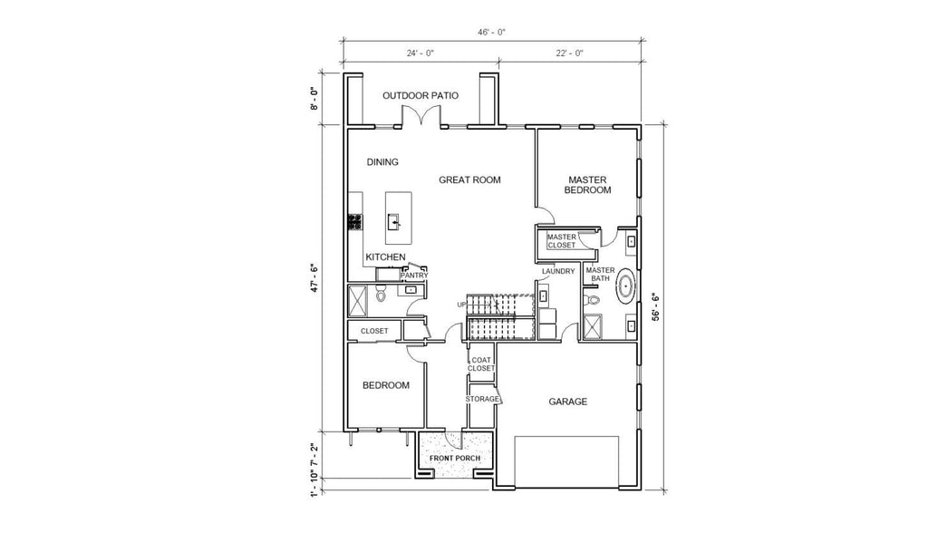 Sonora Grove - Luxury Mediterranean House Plan Design - 4 Bed 3 Bath 2940 sq ft - Double Garage - Drawings Blueprints