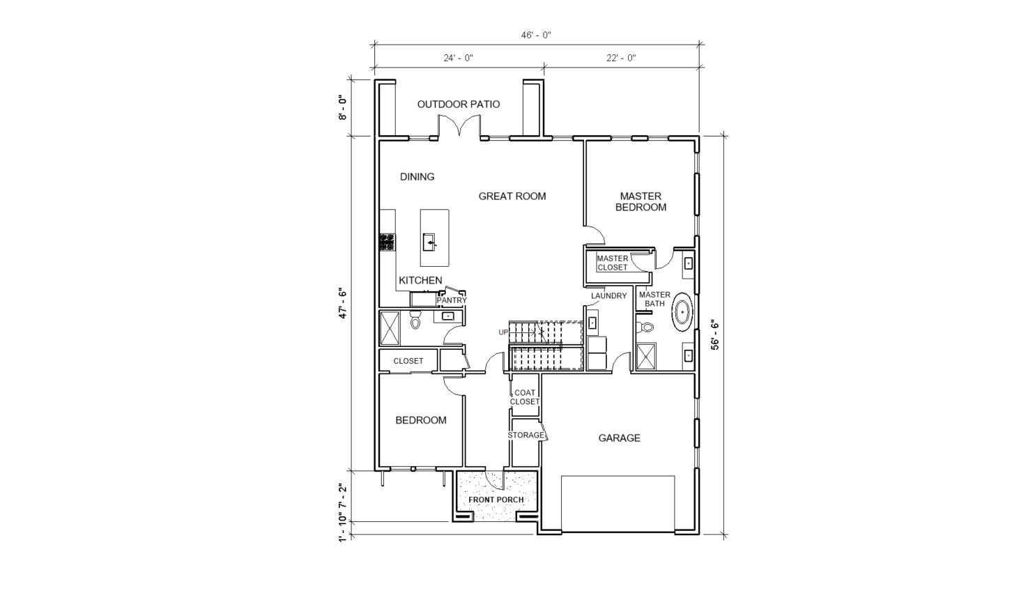 Sonora Grove - Luxury Mediterranean House Plan Design - 4 Bed 3 Bath 2940 sq ft - Double Garage - Drawings Blueprints