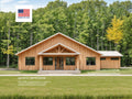 Grand Gable Barndominium Farmhouse - 70' x 40' House Plan Design - 3 Bed 2 Bath - Drawings Blueprints
