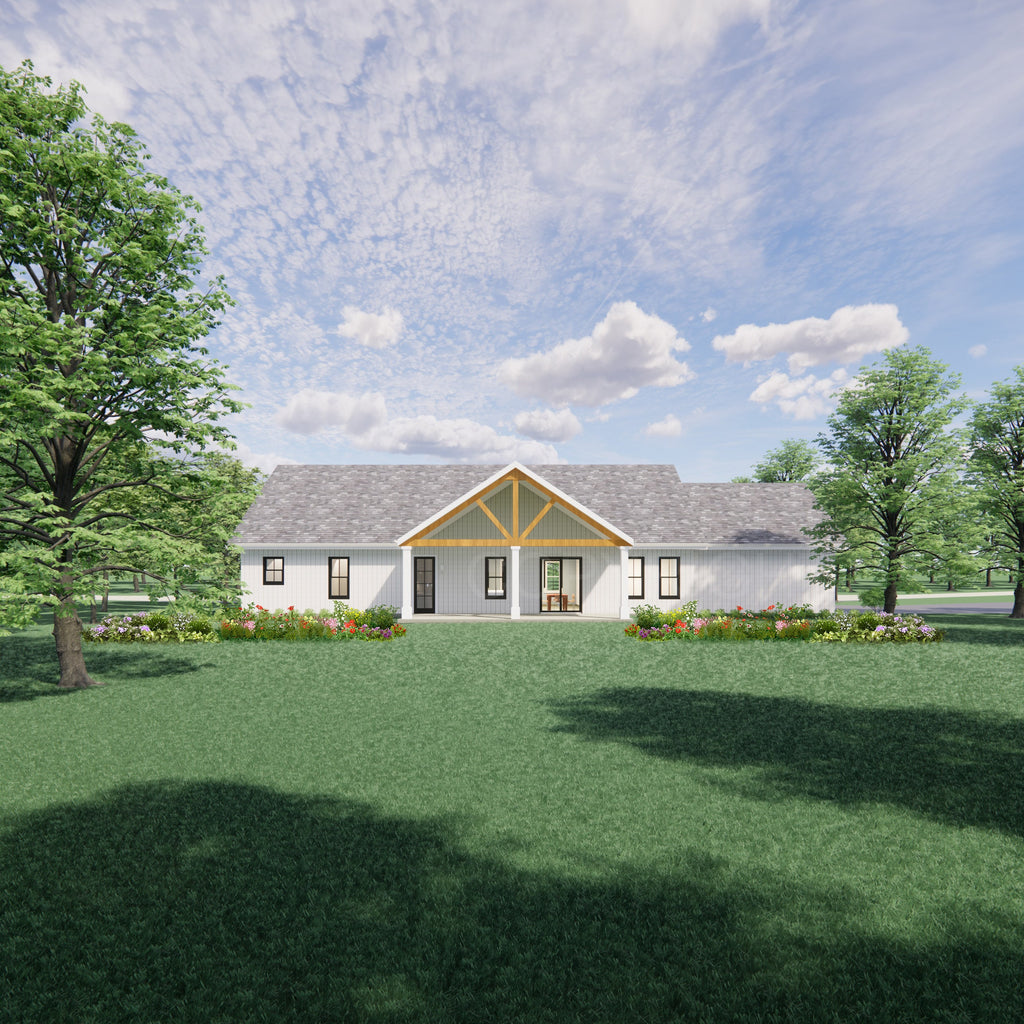 Cedar Springs Barndo House Plan with Basement - 6 Bed 3 Bath - Double Garage - Drawings Blueprints + Foundation, Electrical Lighting Plan