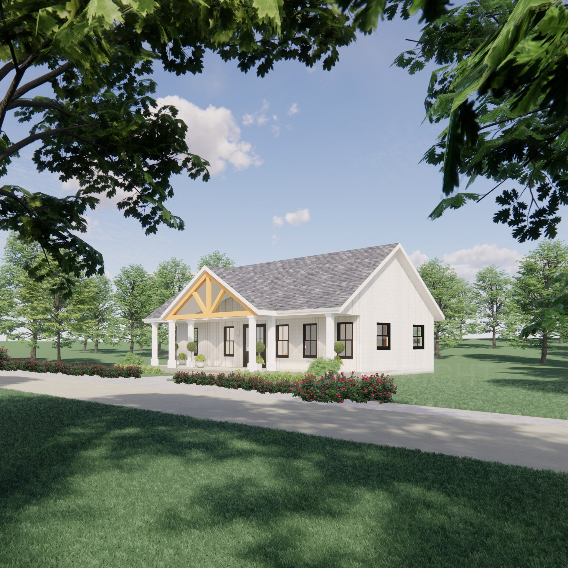 Cozy Cedar Springs Custom House Design - Modern Ranch Farmhouse 1200 Square Feet - Drawings Blueprints - Electrical