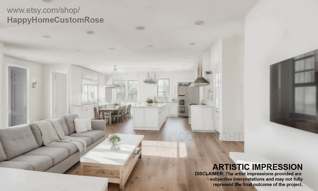 Cedar Springs Barndominium House Plan Design - Traditional - Modern Spacious - Double Garage - Drawings Blueprints