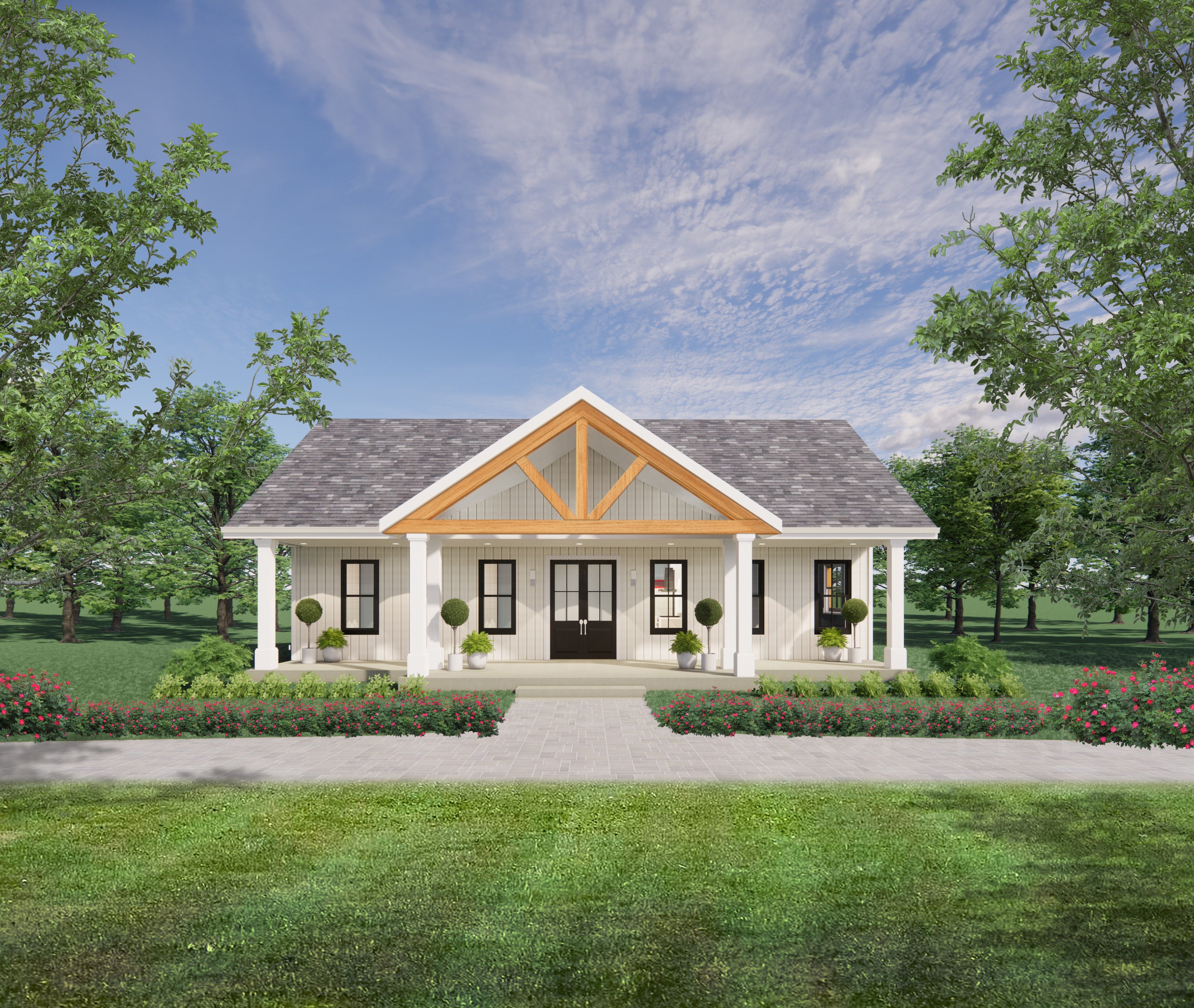 Cozy Cedar Springs Custom House Design - Modern Ranch Farmhouse 1200 Square Feet - Drawings Blueprints - Electrical