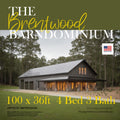 Brentwood Barn Barndominium Modern House Open Plan Design 100 x 36 - 4 Bed 3 Bath -  Drawings Blueprints