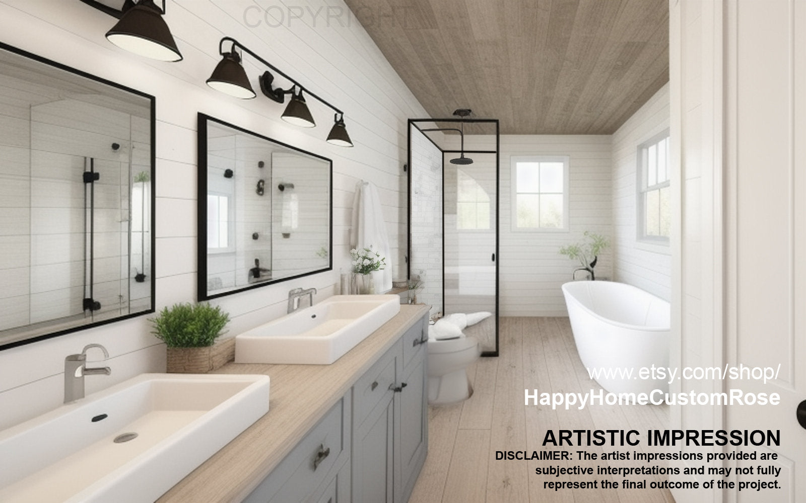 Cedar Springs Barndominium House Plan - 1650 SF, 3 Bed 2 Bath with 2-Car Garage - Wood Entry Truss