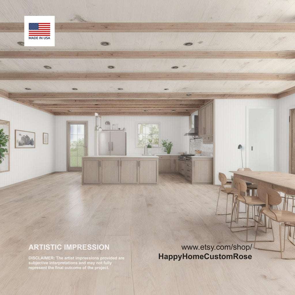 Nordic Barndominium Modern House Open Plan Design 80 x 32 - 3 Bed 2 Bath -  Drawings Blueprints