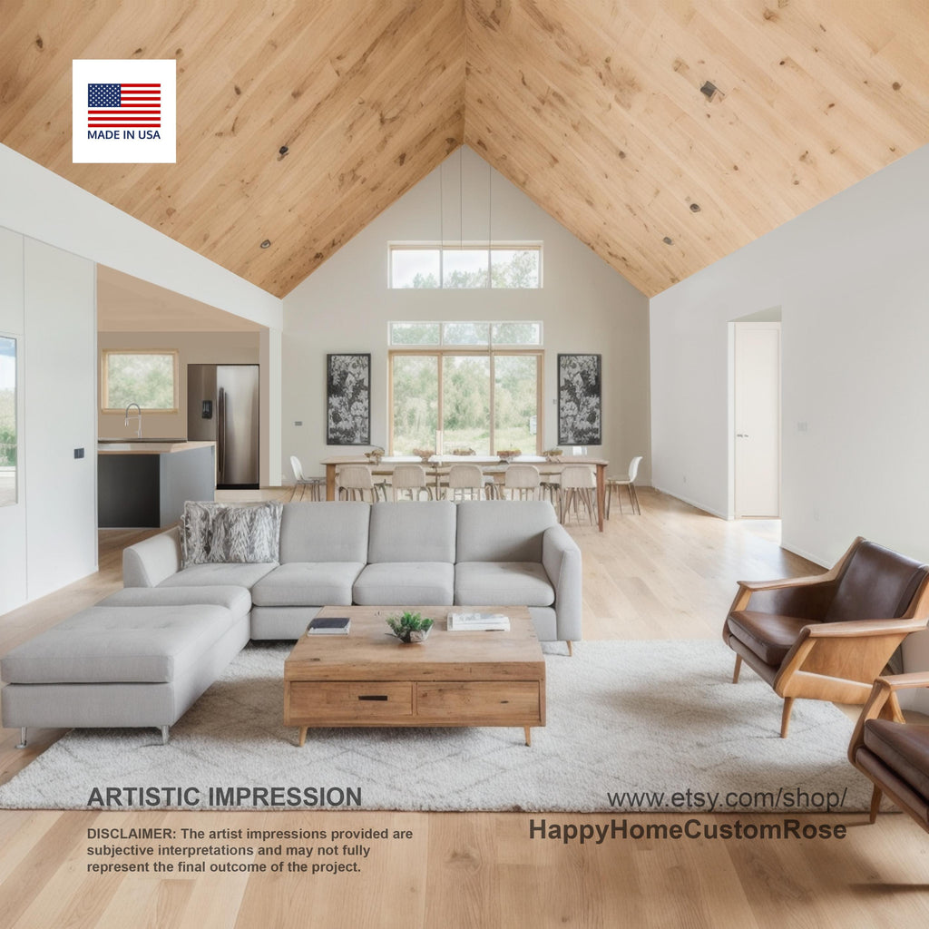 Bold Birch Barndominium Modern House Open Plan Design 54 x 36 - 3 Bed 2 Bath -  Drawings Blueprints