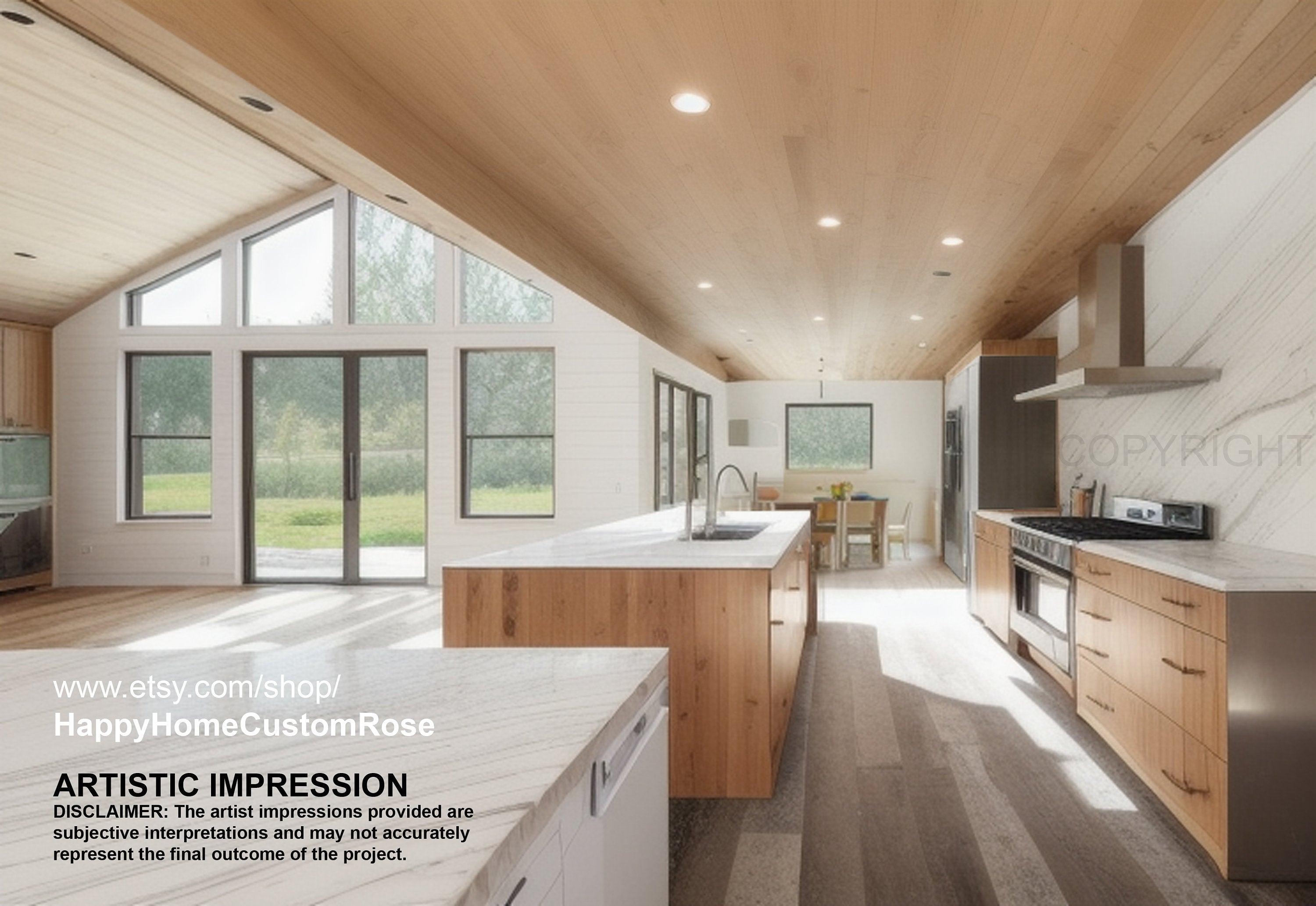 Riverside Farmhouse Modern House Open Plan Design 3 Bed 2.5 Bath 2 Car -  Drawings Blueprints
