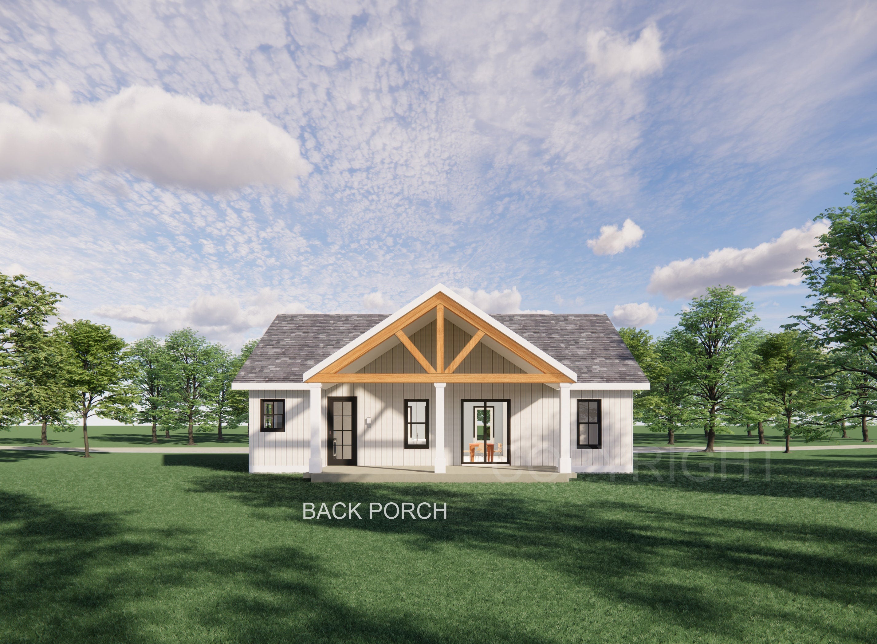 Cozy Cedar Springs Custom House Design - Modern Ranch Farmhouse 1200 Square Feet - Drawings Blueprints - Electrical
