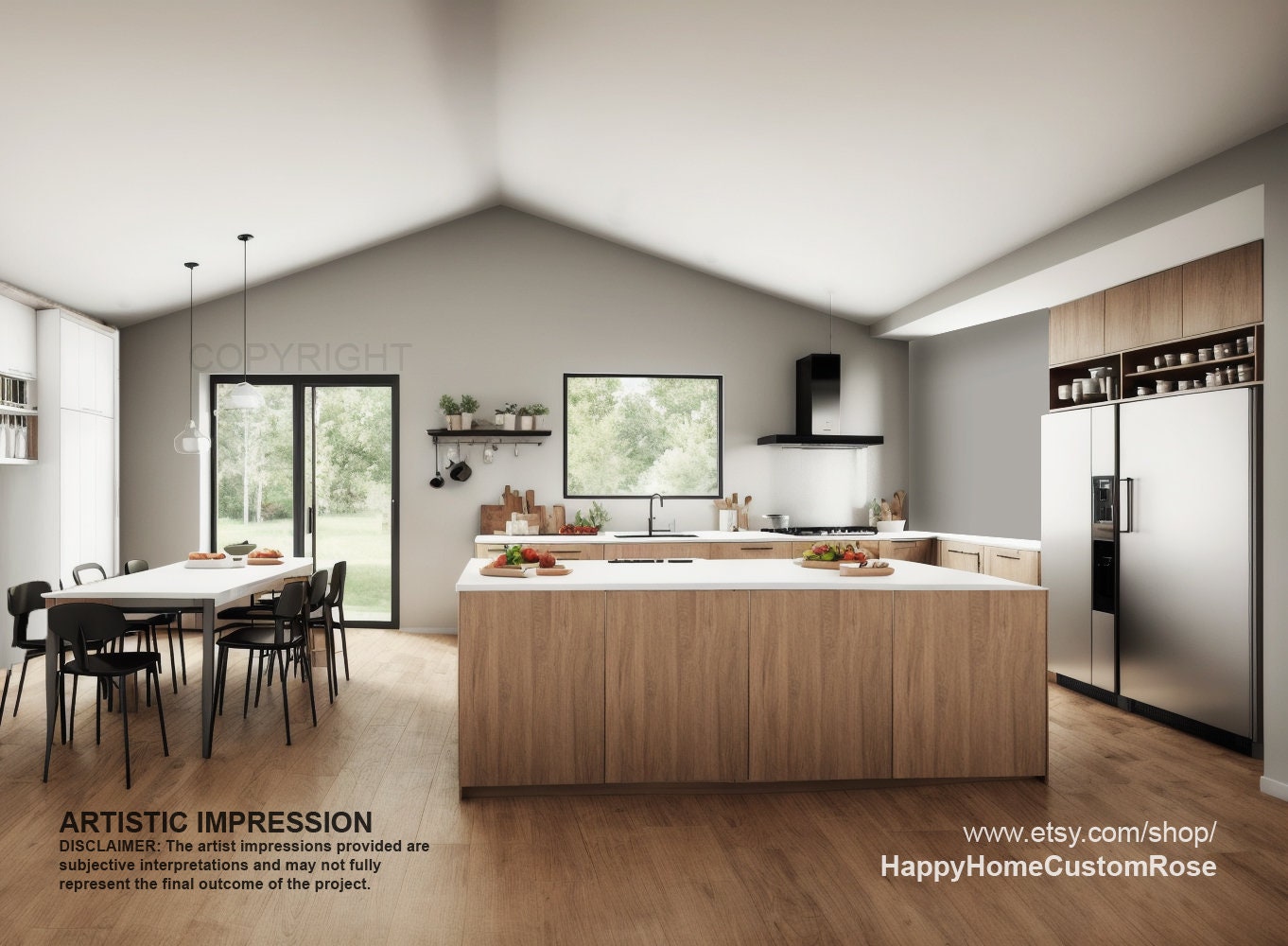 Harvest Farmstead Modern House Open Plan Design 84 x 30 - 3 Bed 2.5 Bath 2 Car -  Drawings Blueprints