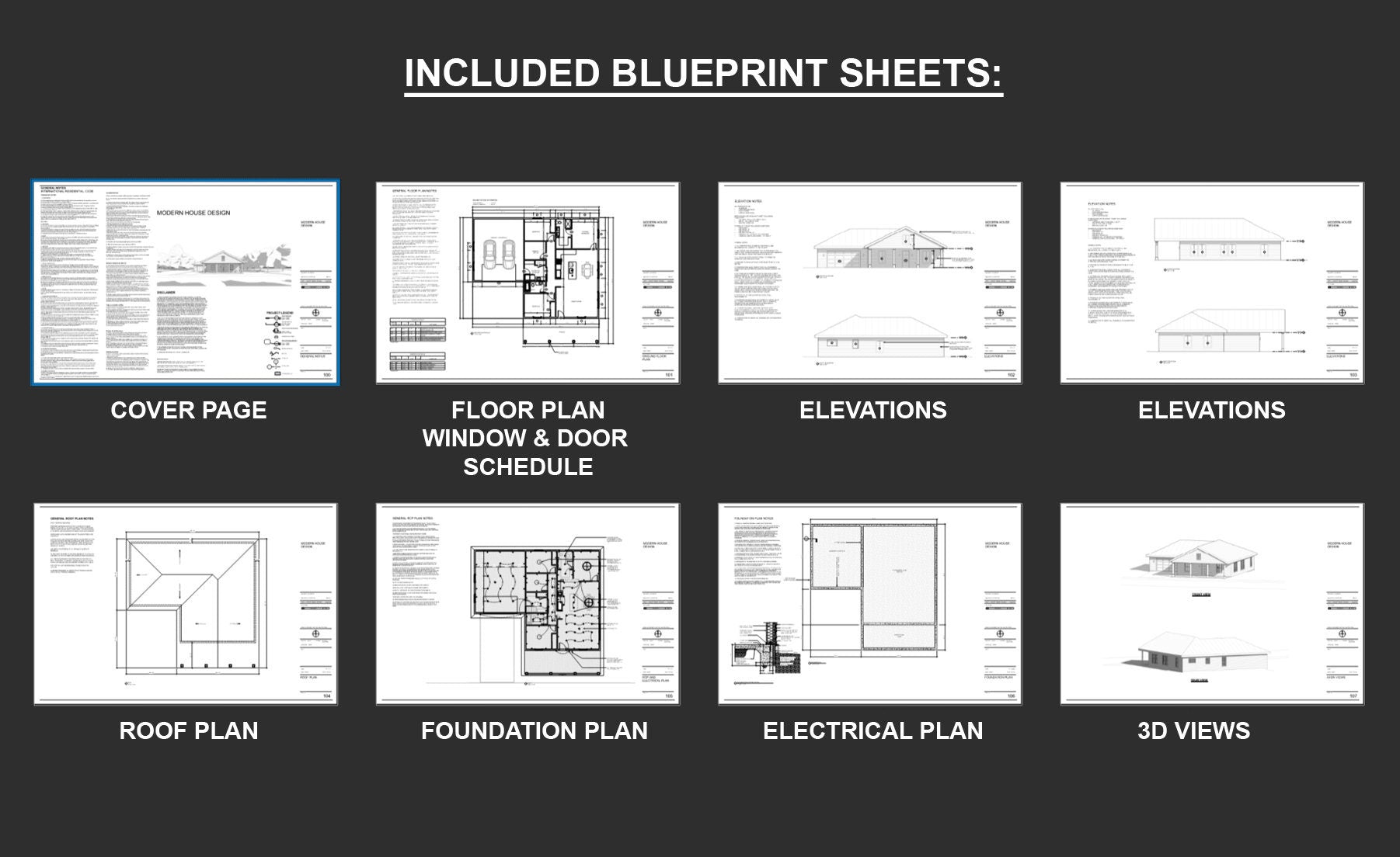 Magnolia Homestead Modern House Open Plan Design 60 x 30 - 3 Bed 2 Bath 1730sf -  Drawings Blueprints