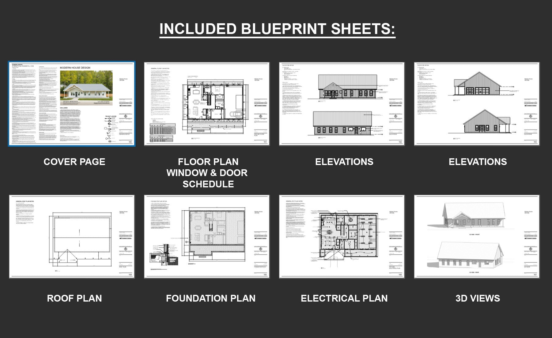 Luxury Farmhouse Barndominium - 64' x 40' House Plan Design - 2 Bed 2 Bath - Drawings Blueprints