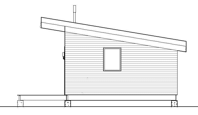 Modern In-Law Suite Plans 19x28 - ADU Cabin - Guest House Blueprints
