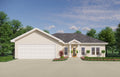 The Silver Terrace Home House Plan Blueprint - Modern 3 bed 2.5 Bath 2 Car Home