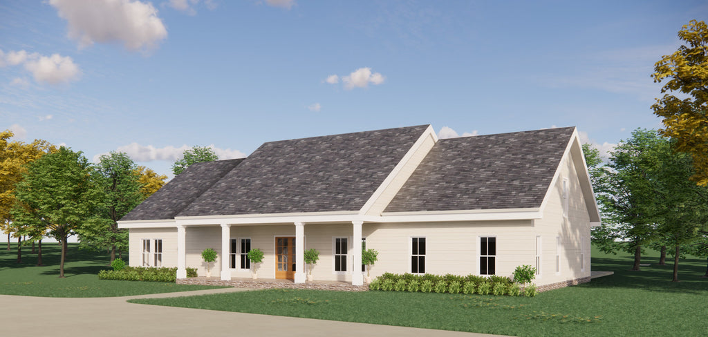 Oak Street Modern House Plan - 4 Bed 2 Bath - Contemporary Home Blueprints
