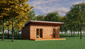 Modern In-Law Suite Plans 19x28 - ADU Cabin - Guest House Blueprints
