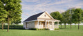 Craftsman Cottage House Plan - 2 Bed 1200 SF - Vacation Home Blueprints