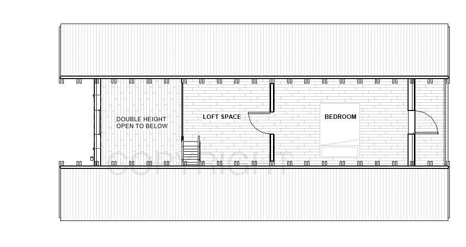 A-Frame Cabin Plans 22x36 - Modern Vacation Home - Tiny House Blueprints