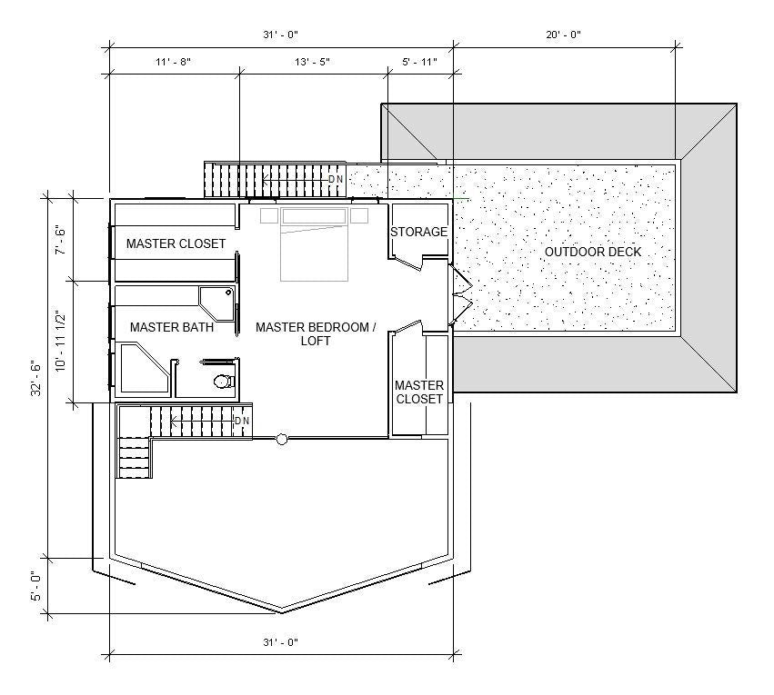 Custom House Plans and Blueprints Ski Lodge Mountain Vacation Cabin, 3 bed 2 bath