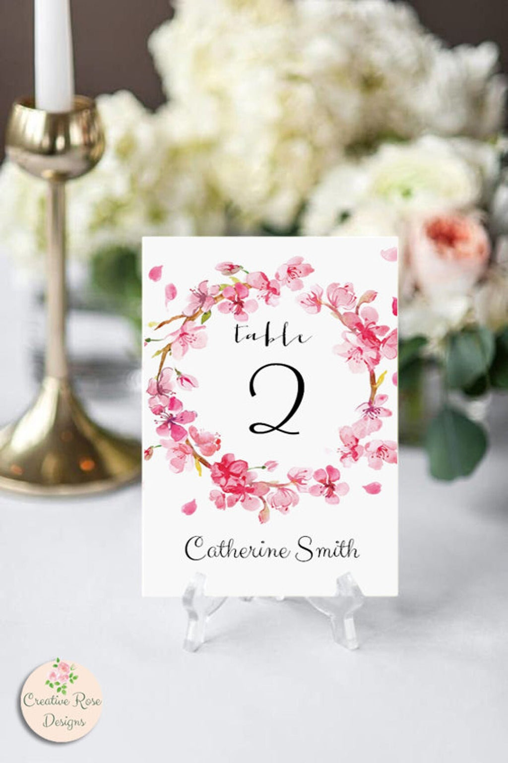 Printable Pink Cherry Blossom Welcome Sign, Custom Wedding Sign Spring, Welcome Sign Wedding, Welcome Sign, Spring Wedding