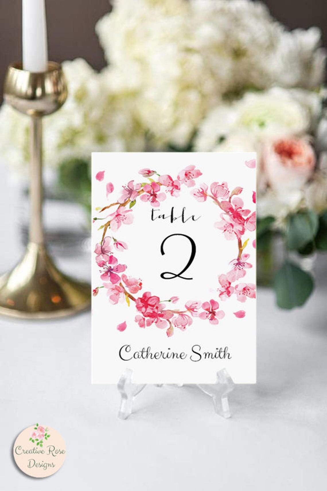 Printable Pink Cherry Blossom Welcome Sign, Custom Wedding Sign Spring, Welcome Sign Wedding, Welcome Sign, Spring Wedding