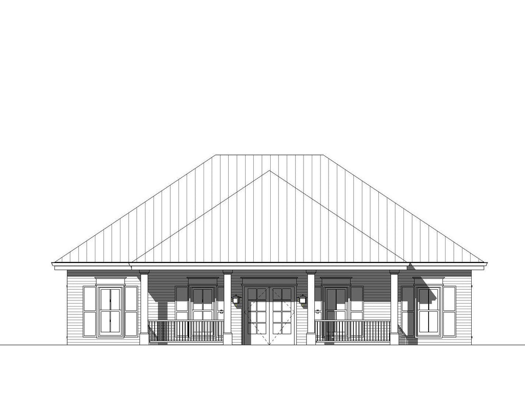 The Parkway House Design - Craftsman Cottage 3 bed 2 bath (48'x48') Custom House Plans and Blueprints