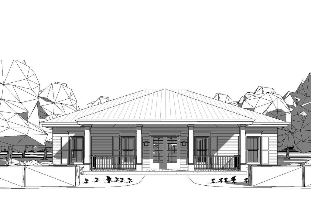 The Parkway House Design - Craftsman Cottage 3 bed 2 bath (48'x48') Custom House Plans and Blueprints