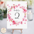 Printable Pink Cherry Blossom Welcome Sign, Custom Wedding Sign Spring, Welcome Sign Wedding, Welcome Sign, Spring Wedding - 3x5" 4x6" Size
