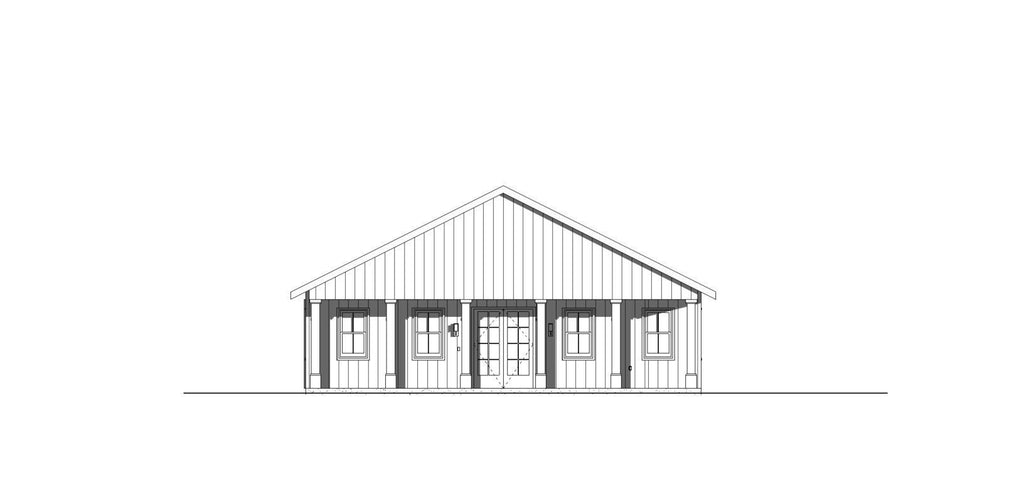 Modern House Plan | 40' x 55' | 2,200 SF | One Story - The Olive