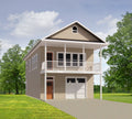 Tall Cypress I Two level (21x40') Custom House Plans and Blueprints