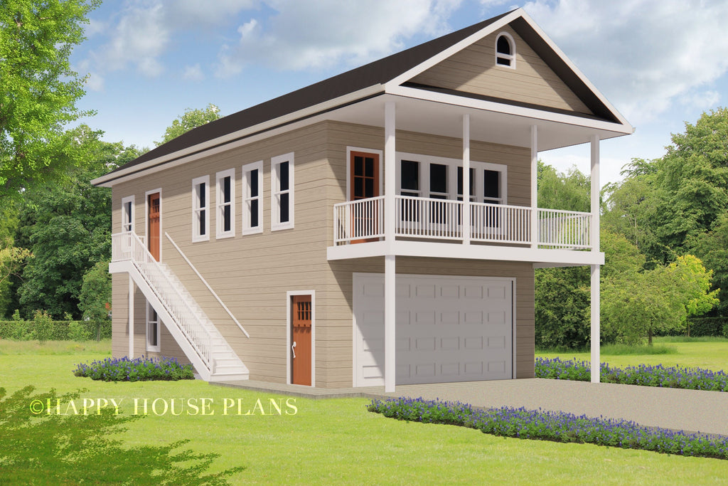 Tall Pine I Two level (21x40') Custom House Plans and Blueprints