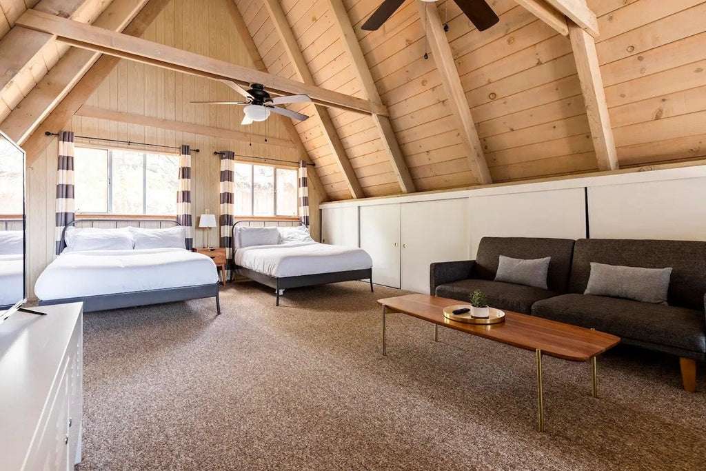 Modern Vacation A-Frame 24' x 40' Open Plan Cabin / Construction Blueprint House Design Concept Plans