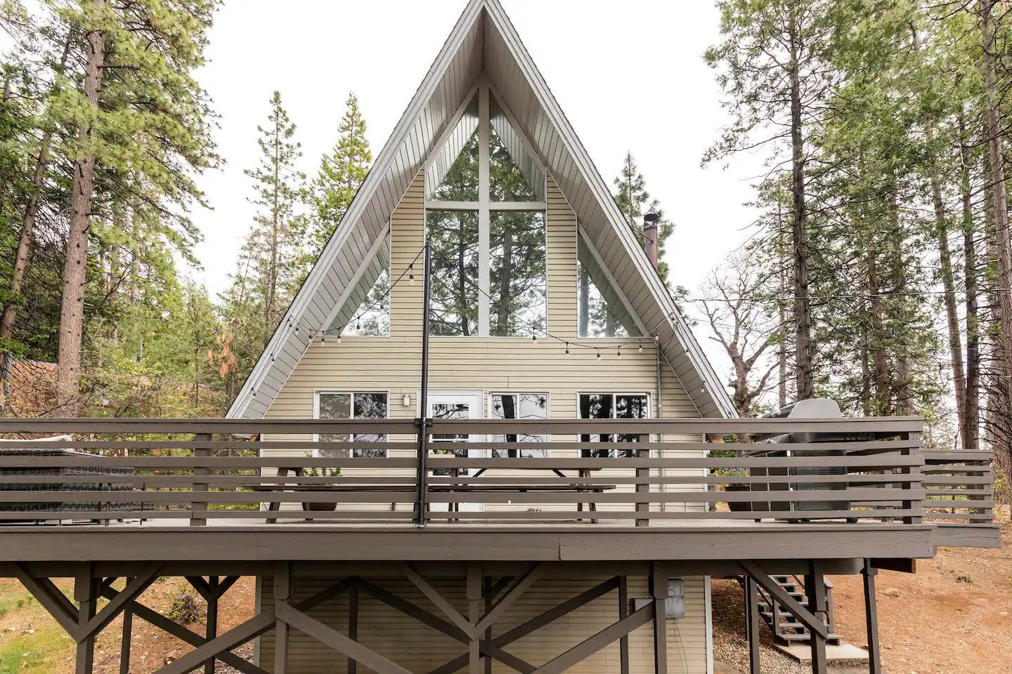 Modern Vacation A-Frame 24' x 40' Open Plan Cabin / Construction Blueprint House Design Concept Plans