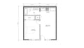 Modern Garage ADU 1 bed 1 bath (24'x24') 576 SF - Affordable Custom House Plans and Blueprints