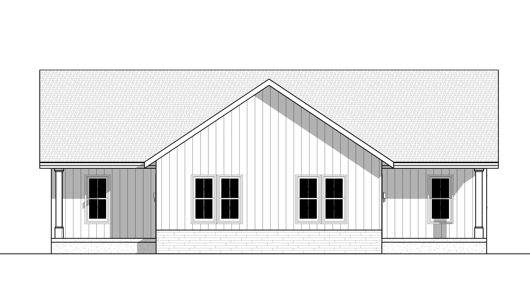 Twin Investment Duplex 2 bed 1 bath (56'x34') 1740 SF Custom House Plans and Blueprints