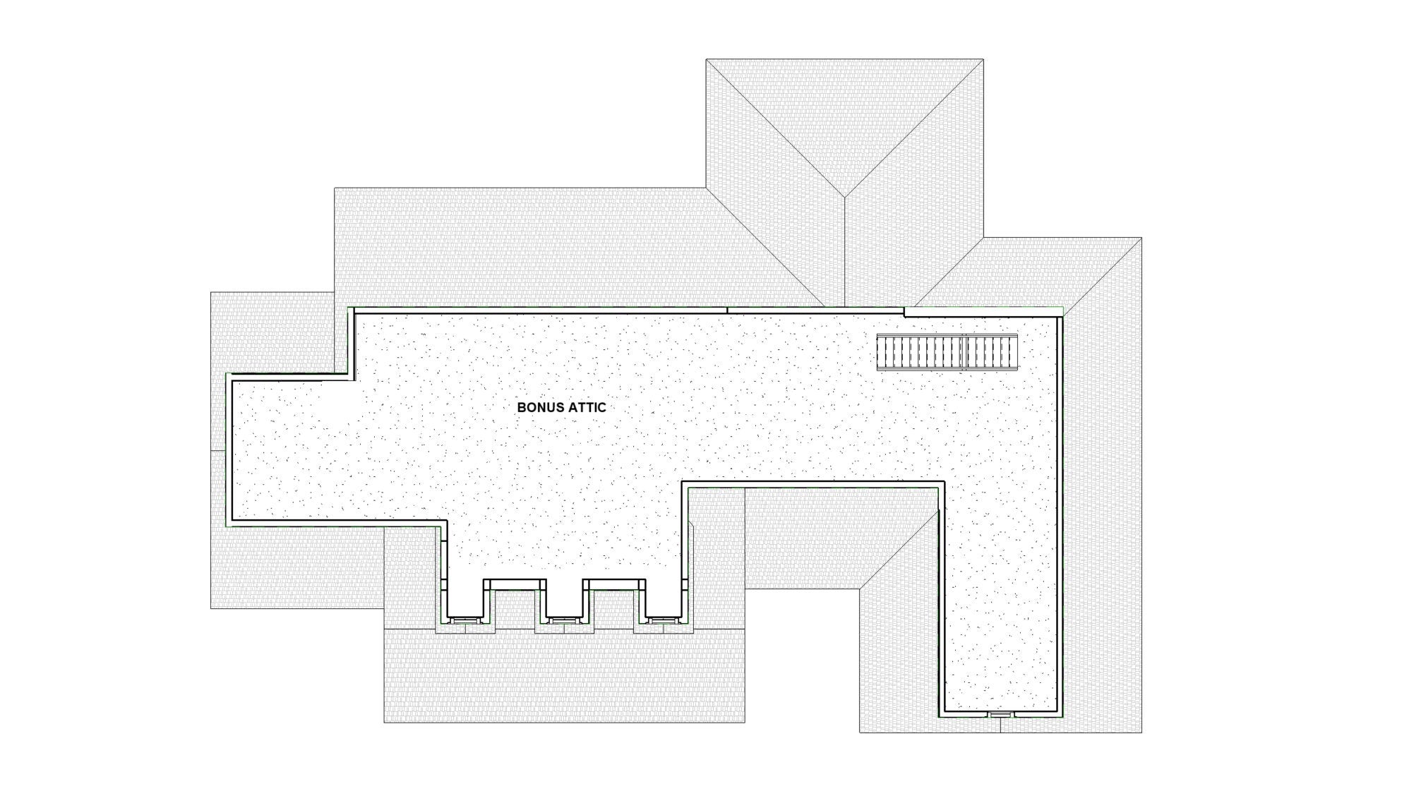 Modern Craftsman Farmhouse Triple Dormer 3 bed 2.5 bath (65'x91') with bonus attic Full House Plans and Blueprints
