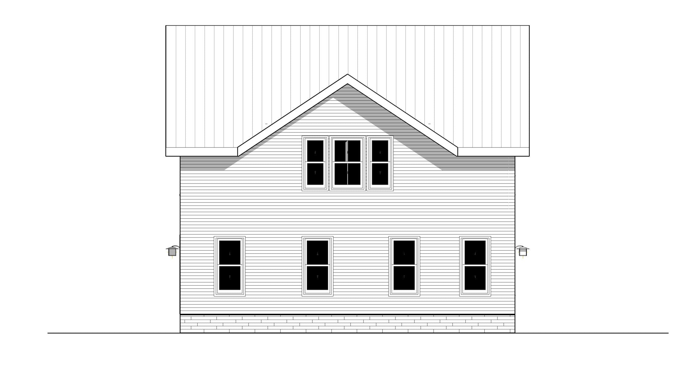 Two Story Farmhouse Plan 4 bed 4 bath (58x35') Custom House Plans and Blueprints