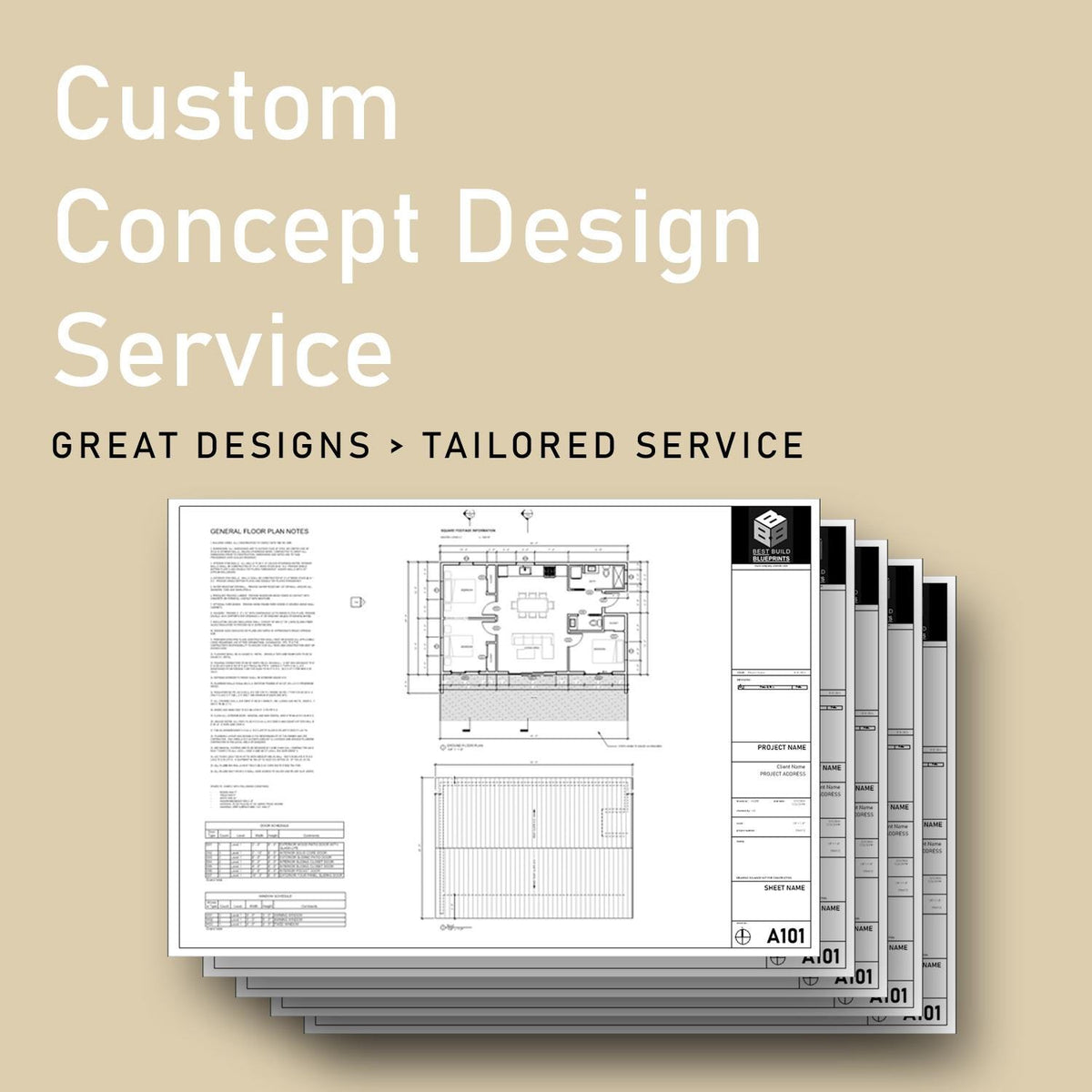 Custom House Concept Design Drawings
